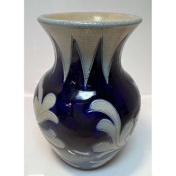 Paul V Schimitter Pottery Vase Handmade 1950's Floral Artist Signed 5" Dutch - Picture 5 of 8